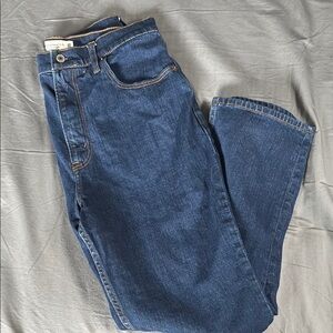Abercrombie & Fitch Ankle Straight Ultra High Rise Jeans